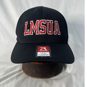 Richardson UMP 653 Pulse Performance Flexfit Hat Black LMSUA Embroidered LG-XL